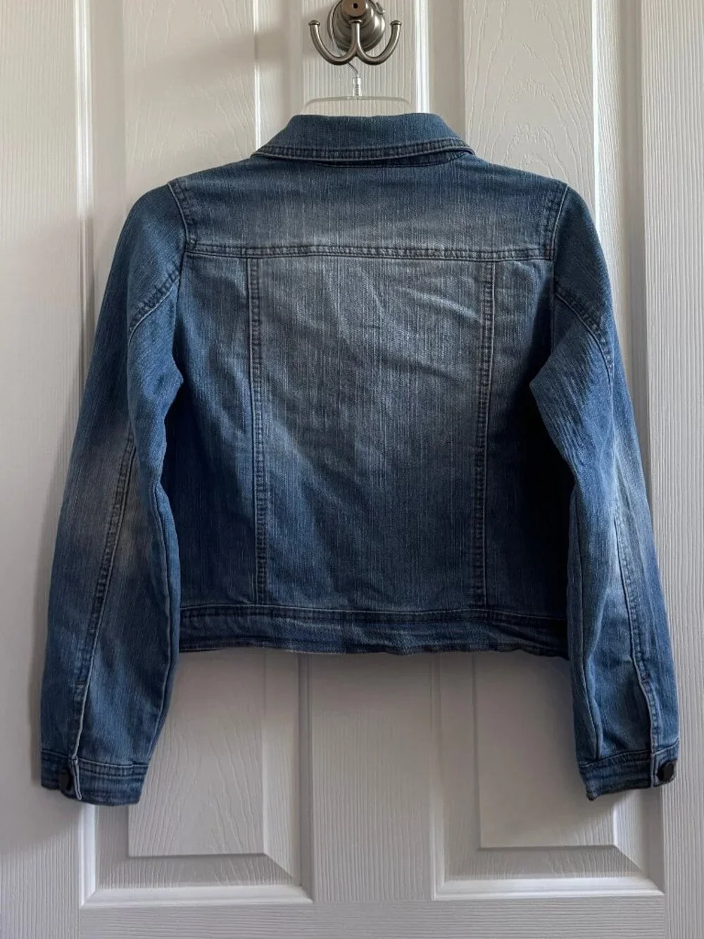 JouJou Girls Blue Denim Jacket Medium Wash Size Large
